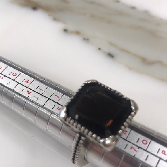 BEAUTIFUL Faceted Smoky Quartz Sterling Ring—Excl. - Picture 2 of 15